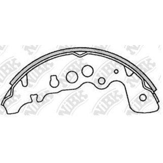 Колодки барабанные к-кт NiBK FN9958 фото