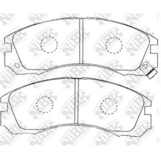 Колодки тормозные передние к-кт NiBK PN3233 фото