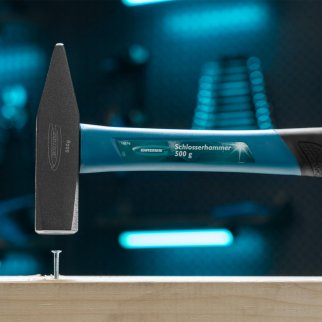 Молоток 500г квадратный боек, фибергласовая обрезиненная рукоятка GROSS фото 5