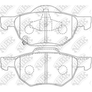 Колодки тормозные передние к-кт NiBK PN8125 фото