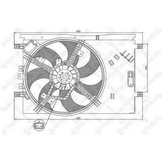 29-99118-SX_вентилятор охлаждения! Opel Corsa C 1.0i/1.8i 00-06 фото