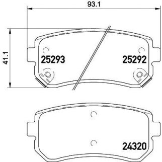 Колодки тормозные задние дисковые к-кт TEXTAR 2529201 фото