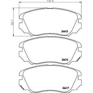 Колодки тормозные передние к-кт TEXTAR 2441501 фото