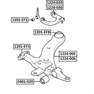 РЫЧАГ ПЕРЕДНИЙ НИЖНИЙ ЛЕВЫЙ фото