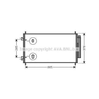 Радиатор кондиционера (конденсер) AVA HD5214D фото