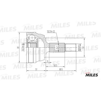 ШРУС AUDI 80/90/VW PASSAT II/JETTA II 1.3-2.2 78-91 нар. фото 3