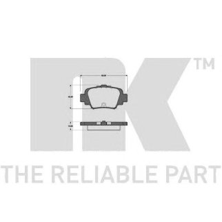 Колодки тормозные дисковые задние без датчика износа / NISSAN Micra-II 92~00 фото