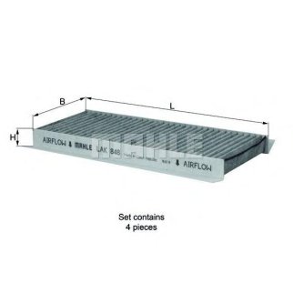 Фильтр салона BMW E90/E92 2007 => с актив.углем фото