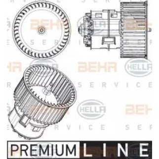 Вентилятор отопителя Hella 8EW 351 104-441 фото