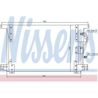 Радиатор кондиционера (конденсер) Nissens 94336 фото