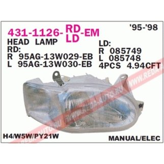 Фара правая DEPO 431-1126R-LD-EM фото