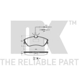 Колодки тормозные дисковые передние с датчиками износас, прижимной пластиной и аксессуарами / CITROE фото