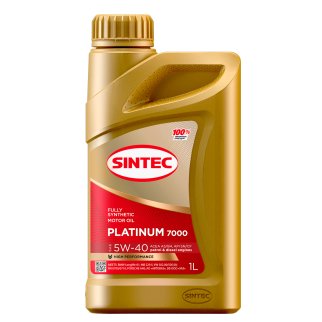 Масло моторное SINTEC PLATINUM 7000 5W40 A3/B4 синт. 1л фото