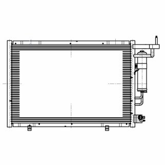 Радиатор кондиционера (конденсер) LUZAR LRAc 1086 фото 3