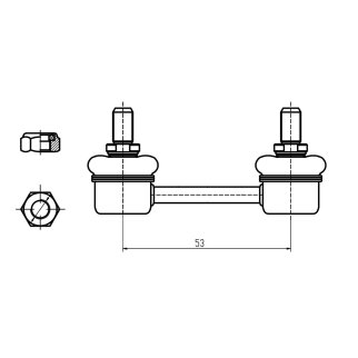 Стойка переднего стабилизатора TRIALLI SP 0812 фото 3