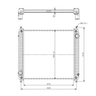 Радиатор основной NRF 509779 фото