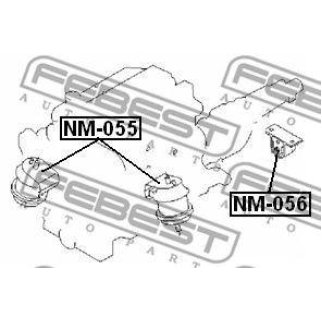 Опора двигателя FEBEST NM-055 фото