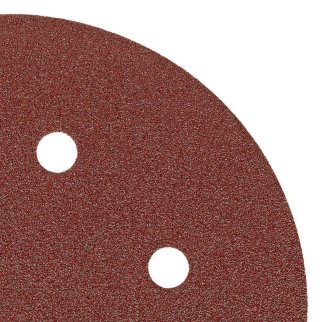 Круг абразивный на ворсовой подложке под "липучку", перфорированный, P 80, 150 мм, 5 шт MATRIX 73838 фото 4