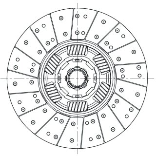 Диск сцеп. для а/м Scania G 400/P 400/R 400 (03-) (K432-20) (ведом.) (FD 409) фото 3