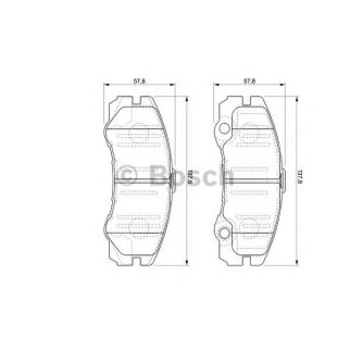 Колодки тормозные передние к-кт BOSCH 0 986 424 760 фото
