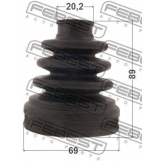 0715-RS413_к-кт пыльника ШРУСа внутреннего! Mazda 323 1.1-1.8 <01, Subaru Impreza 1.6i-2.0i 92-00 фото