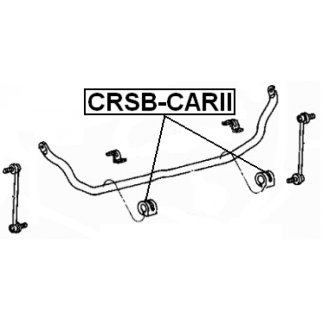 Втулка (сайлентблок) переднего стабилизатора FEBEST CRSB-CARII фото 2