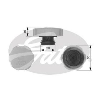 Крышка расширительного бачка GATES RC231 фото