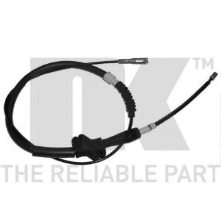 Трос стояночного тормоза задний левый / AUDI-80 (барабанные тормоза) 78~88 фото