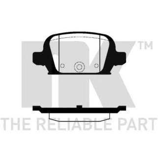 Колодки тормозные дисковые задние с звуковым предупреждением износа, прижимной пластиной и аксессуар фото