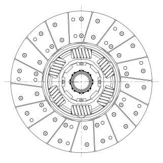 Диск сцеп. для а/м Scania G 400/P 400/R 400 (03-) (K432-48) (ведом.) (FD 406) фото 3