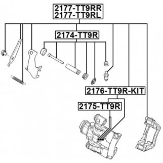 Рк заднего суппорта FEBEST 2175-TT9R фото 2