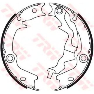 Колодки ручного тормоза к-кт TRW GS8781 фото