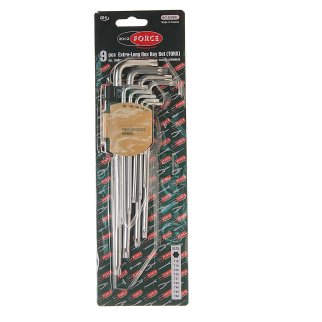 Набор ключей TORX Т10-Т50 экстрадлинных 9пр ROCKFORCE фото 1