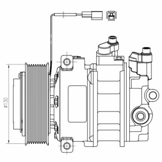 Компрессор кондиц. для а/м Mercedes-Benz Actros MP2 (03-) (LCAC 1541) фото 3
