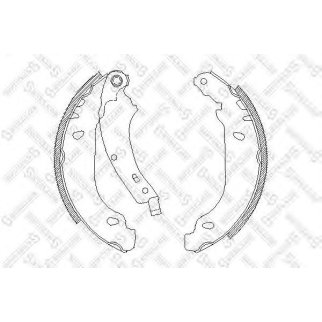 085 100-SX_=4074.00=637SBS !колодки барабанные Renault Clio 1.2i-1.9D 98> фото