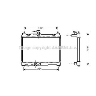 Радиатор основной AVA TOA2251 фото