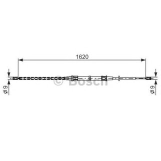 Трос стояночного тормоза BOSCH 1 987 477 704 фото