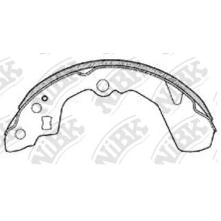 Колодки барабанные к-кт NiBK FN0032 фото