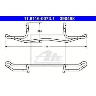 Пружина (тормозная) ATE 11.8116-0073.1 фото