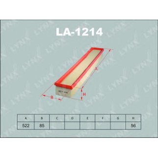 Фильтр воздушный LYNXauto LA1214 фото