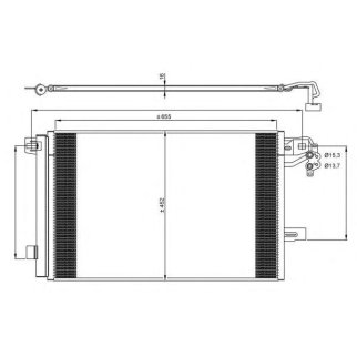 Радиатор кондиционера (конденсер) NRF 350064 фото