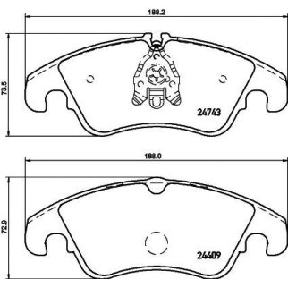 Колодки тормозные передние к-кт TEXTAR 2474301 фото