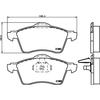 Колодки VW T4 5.96=> ATE WVA21883 фото