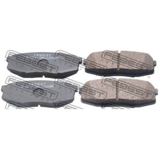 Колодки тормозные задние дисковые к-кт FEBEST 0101-GRJ200R фото