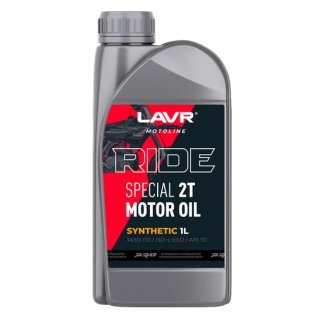 Масло моторное LAVR MOTO RIDE SPECIAL 2Т FD 1 л Ln7743 фото