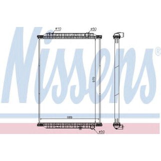 Радиатор основной Nissens 637860 фото