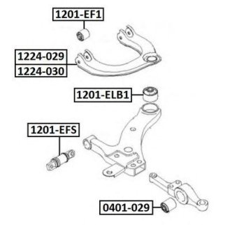 Сайлентблок ASVA 1201-ELB1 фото