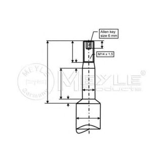 Амортизатор передний Meyle 326 624 0006 фото