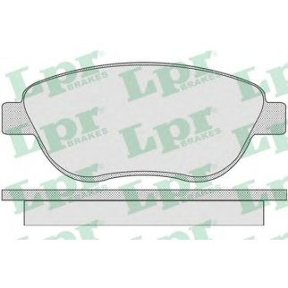 Колодки тормозные передние к-кт Lpr 05P807 фото