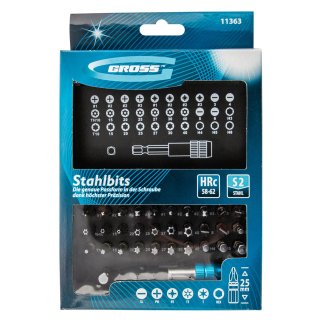 Набор бит, манитный адаптер,сталь S2 (пластиковый кейс) 32пр GROSS фото 4